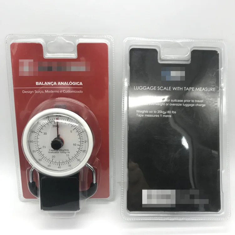 Portable Personal Mechanical Cheap Price 22kg Luggage Scale Crane Scale Balance Luggage Hanging Scale with Rubber Paint Handle