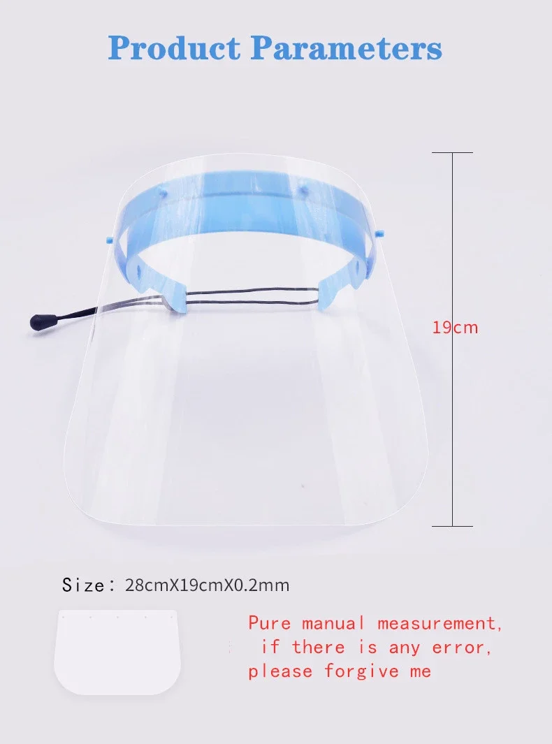  Wholesale Professional Anti-Fog Protective Protector Face Shield with Transparent Full