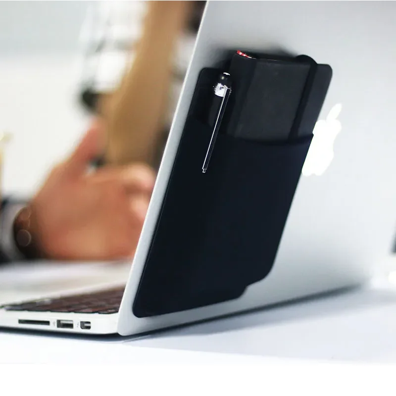 Self-adhesive Mouse Case Computer Mouse Pouch Portable Charger Holder Travel Laptop Mouse Pouch Case Pen USB Cord Organizer
