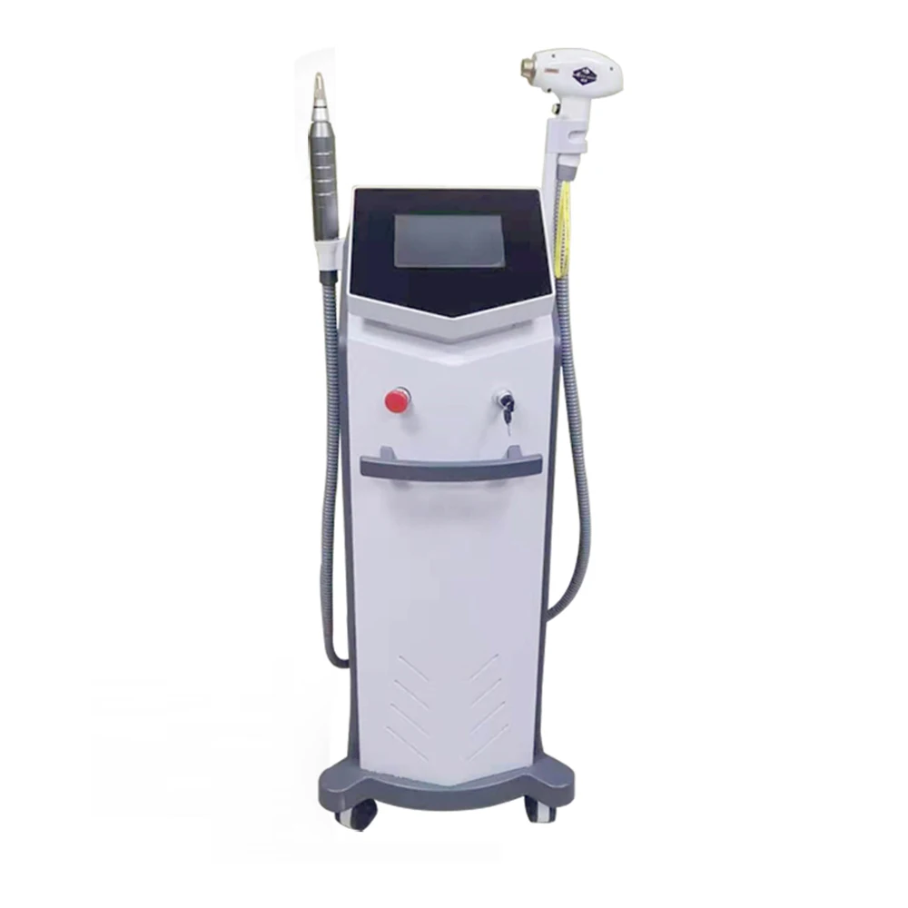 808nm Diode Laser nd yag Laser Machine 2in1 Laser Remove Hair Whitening Skin tattoo removal equipment