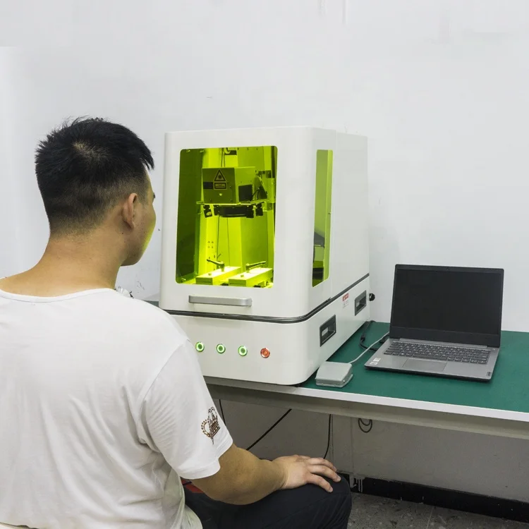 Portable Gold and Silver Cutting Fiber Laser 50w Deep Engraving Jewelry Marking Machine