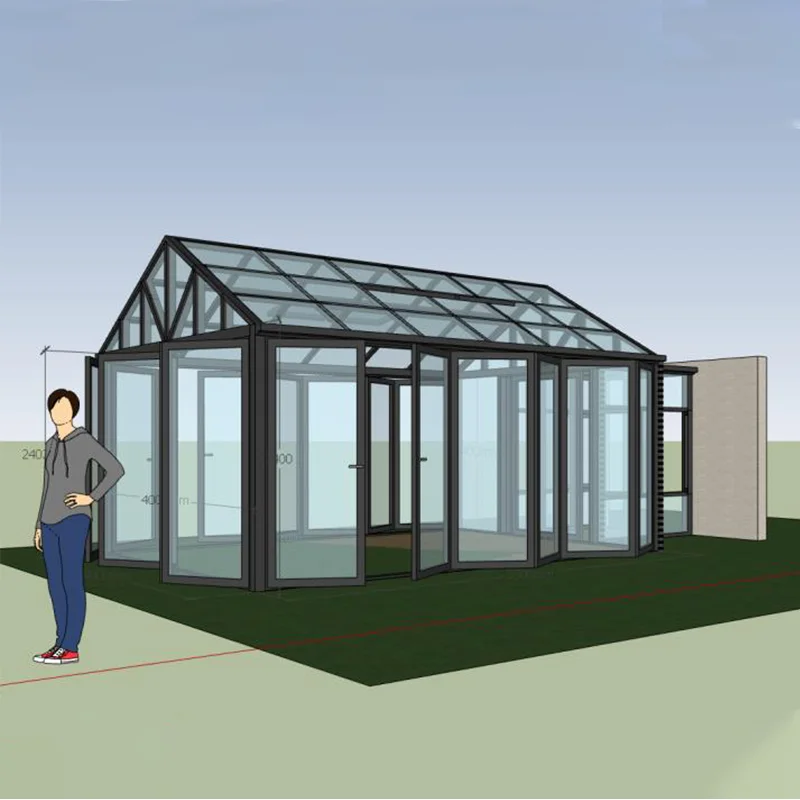 winter garden room insulated solarium enclosed porch aluminium sunroom  conservatory four seasons lowes glass house