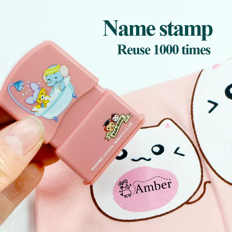 Kids Clothes Name Stamp Hot Selling Customized Diy Flash Stamps