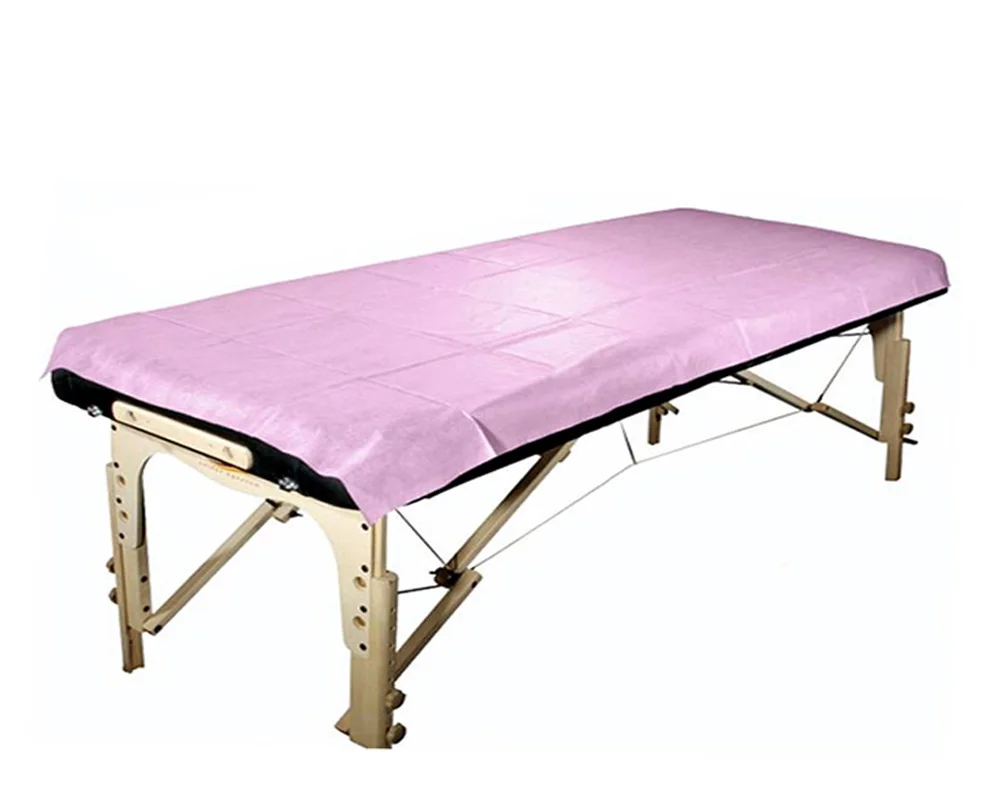 Factory wholesale price nonwoven fabric disposable bedsheet for spa