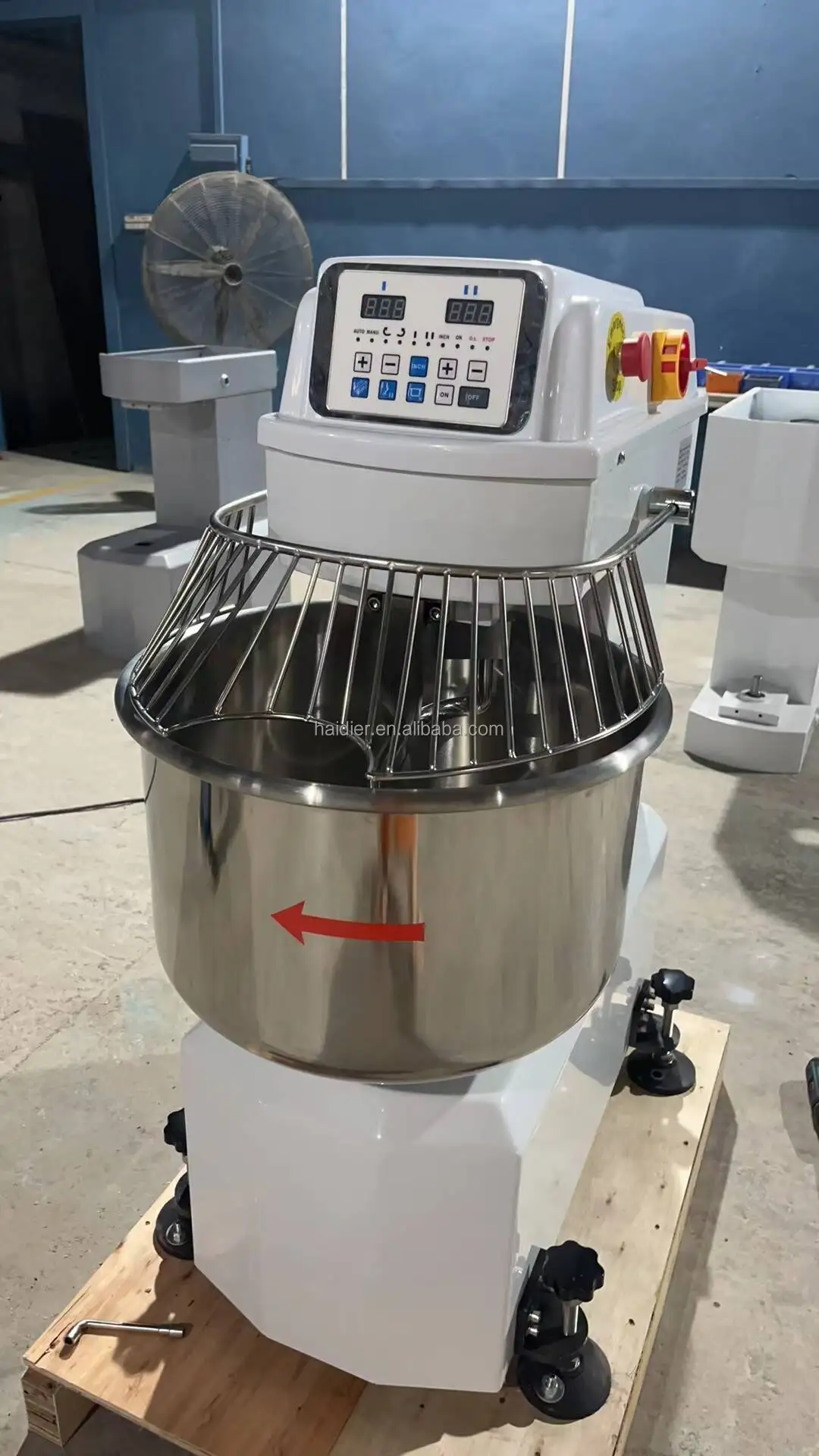 China hot sale dough mixer 25 kg bakery spiral mixer
