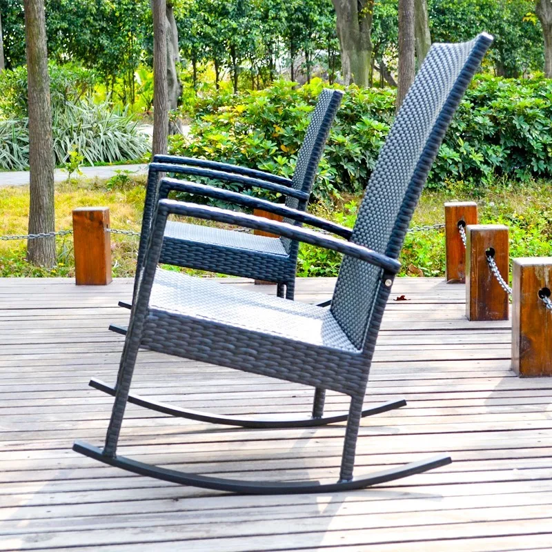 Leisure Armrest Rattan Sitting Room Rest High Quality Rocking Chair