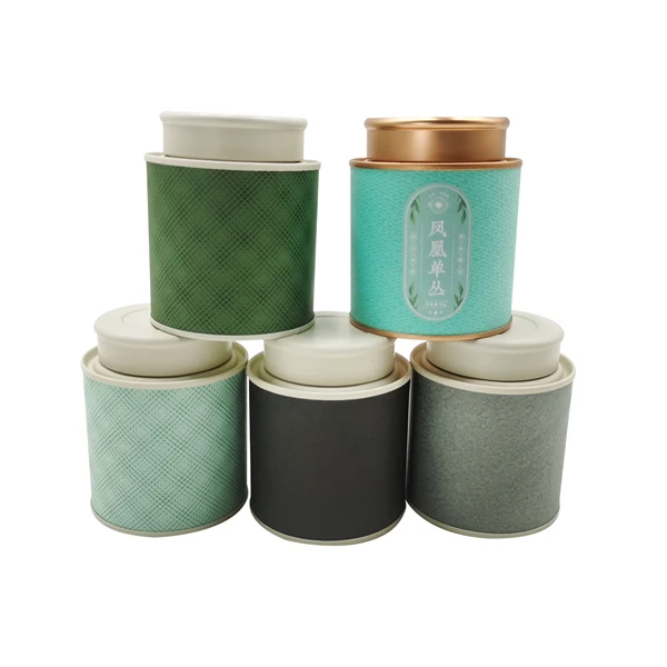 50 Gram 50 g Tea Paper Cans Packaging 100 Gram 100 g Tea Packaging Canister with Custom Colors