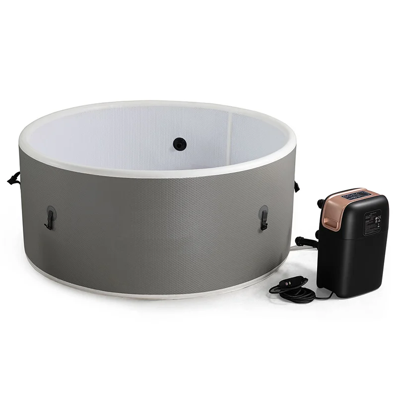 New Arrival  Inflatable Hot Tubs 6 Person Round Shape Outdoor Spa Tubs Massage Garden Leisure Spa Hot Tub Inflatable