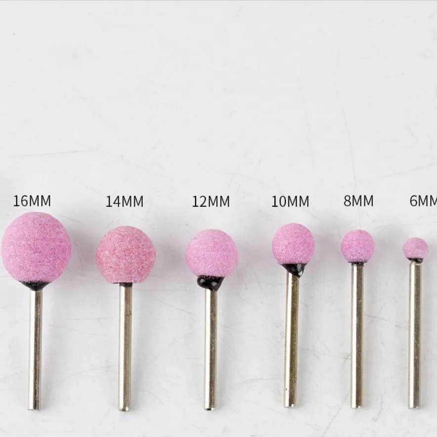 16mm Pink Corundum Ball Shape Grinding Head Abrasive mounted point