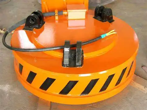 Hot sale 1000kg 1.5m 24V Circular magnetic scrap steel plate lifting magnets