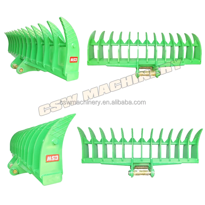 Excavator Rake Bucket for Hyundai R280 R290 R320 R350 Root Rake Buckets Factory Direct Sale fit 28-35 ton Excavator
