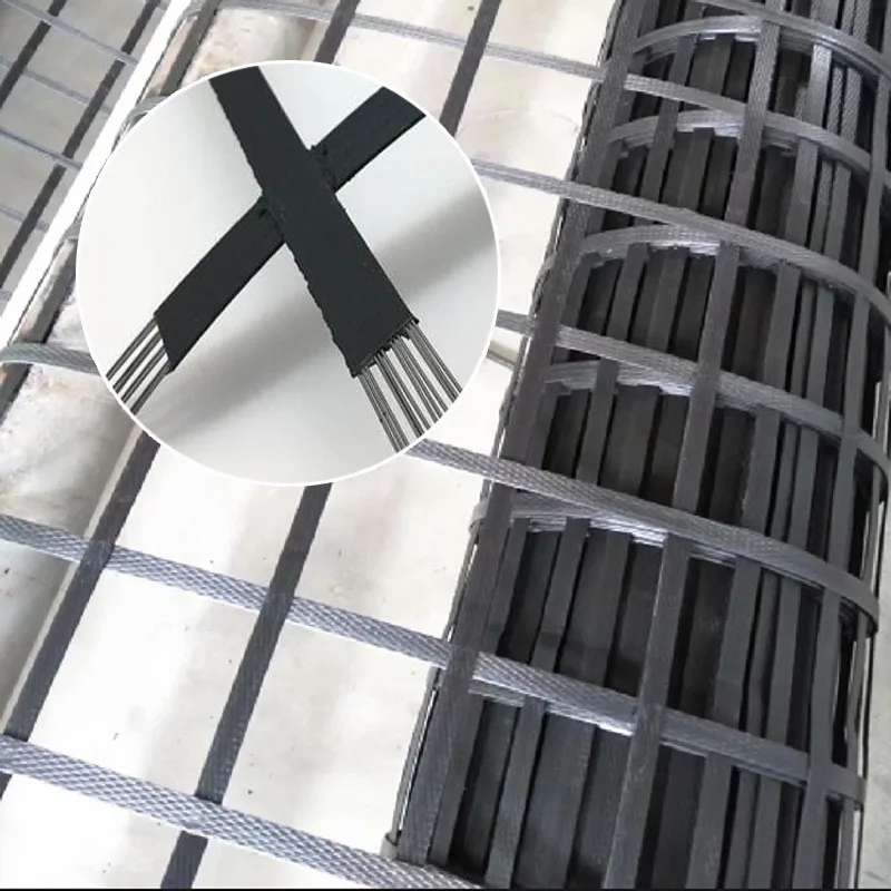 High quality Steel Plastic Composite Geogrid Driveway Geogrid For Road Construction