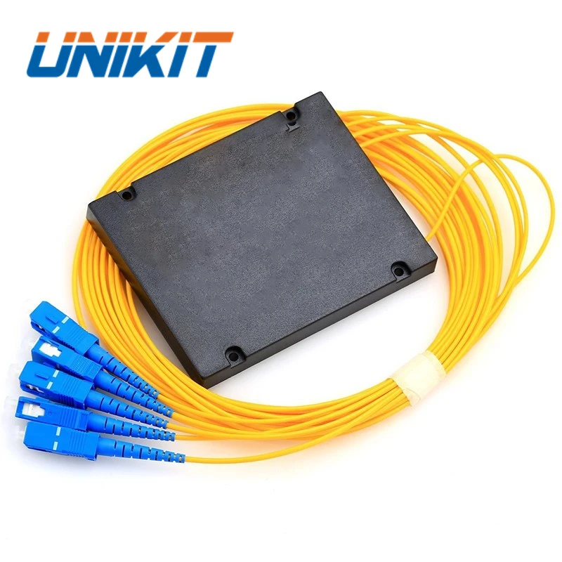 Top Quality GPON OLT ONU 2.0mm Cassette Type ABS Box 1*4 1*8 1*16 Fiber Optic PLC Splitter with SC UPC Connector PLC Splitter