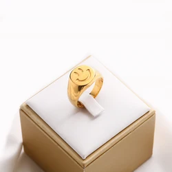 18K Gold Plated Heart Stainless Steel Yin Yang Rings Bijoux En Aci Inoxyd Waterproof Multiple Shape Custom Rings
