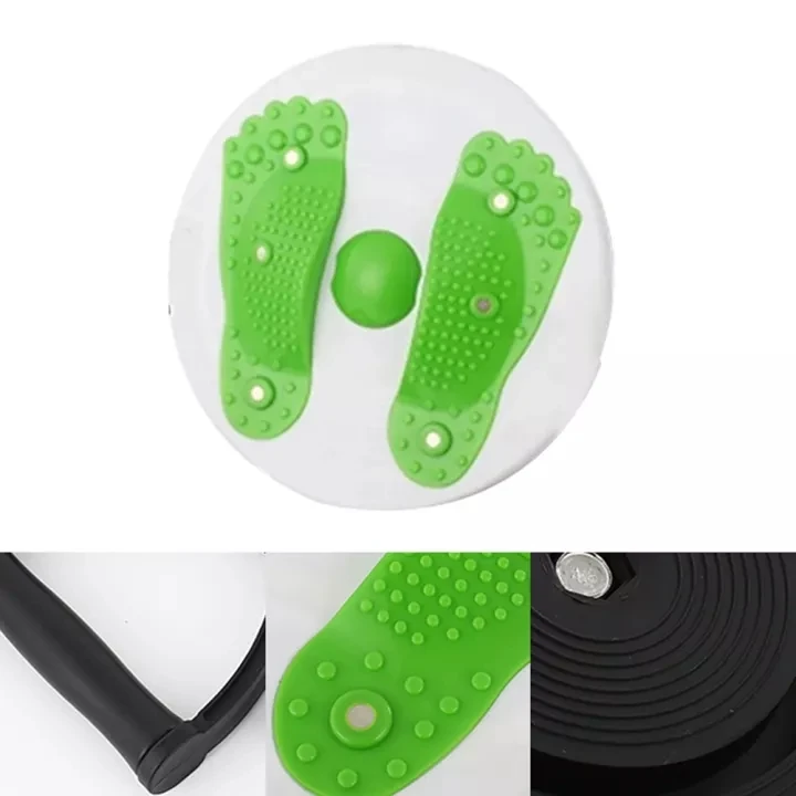 Yoga Twister Plate Twist Board with Resistance Rope Slimming Belly Tummy Legs Fitness Waist Exercise Balance Body Building Equip