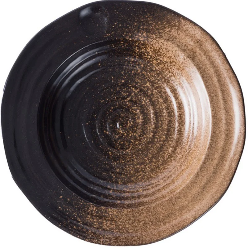 
10inch Japanese Creative Ceramic Salad Plate Pasta Wide Side Dish Western Style Soup Plate 