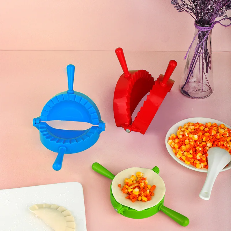 Kitchen Tools Pastry Tools 4 Pack Diy Hand Manual Plastic Press Dumpling Mold Dumplings Maker Mould Set