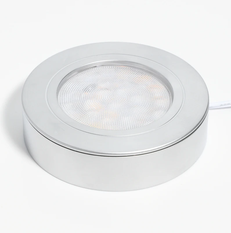 Zhihui Factory Wholesale Recess Mounted 12V Cabinet Down Lights Led Round Brass Furniture Light