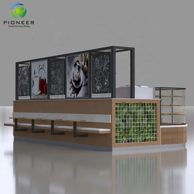Pioneer 2019 New Design Factory Price Mall Shop Coffee Kiosk For Sale Retail