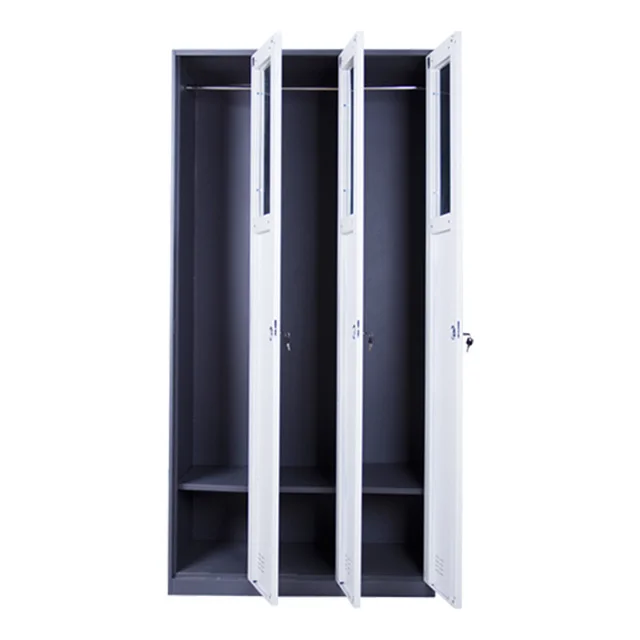 3 Door Gym Metal Lockers Luoyang Manufacturer Wholesale Hotsale Storage Wardrobe