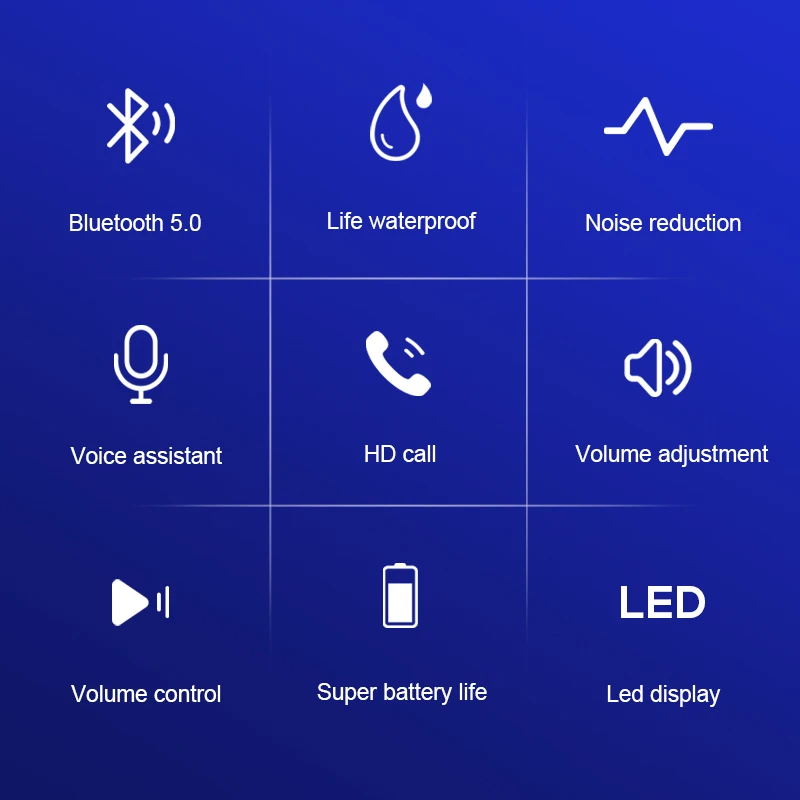  Jellico Ipx-5 waterproof wireless earphones sport stereo earbuds tws
