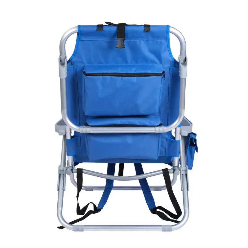 Wholesale  Custom Portable Folding Beach Chair with Shoulder Belt Adjustable Camping Chair for Outdoor
