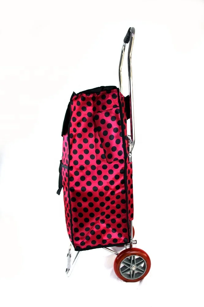 New style trolley lightweight with big wheels custom foldable shopping  bag