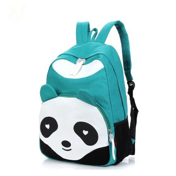 Fashion Cute Panda Vintage Rucksack School Bag Satchels For Kids, Mochila Vintage