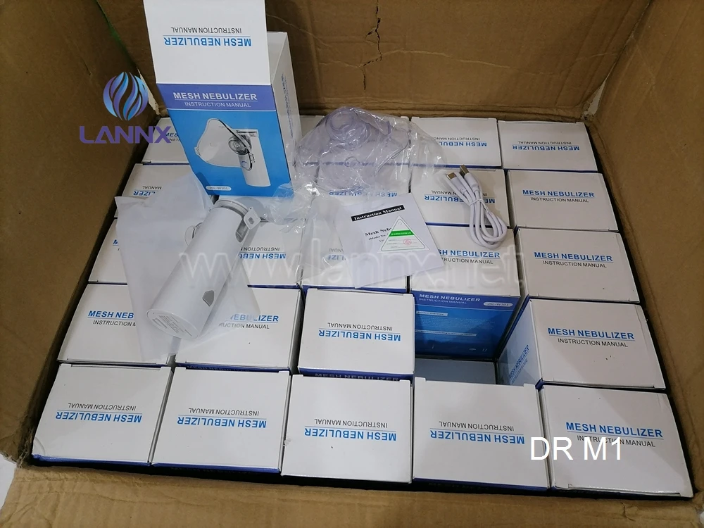 LANNX DR M1 бытовые медицинские устройства портативный сетчатый небулайзер ультразвуковой комплект перезаряжаемый Ингалятор