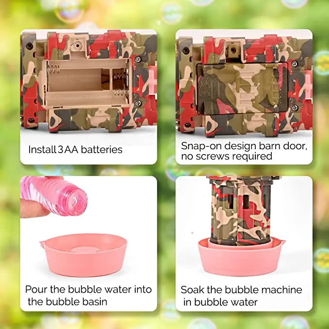 2021 Gatling Bubble Gun Toys Bubble Machine Electric Magic Bubble Bath Toys Wedding Toys Kids Gift
