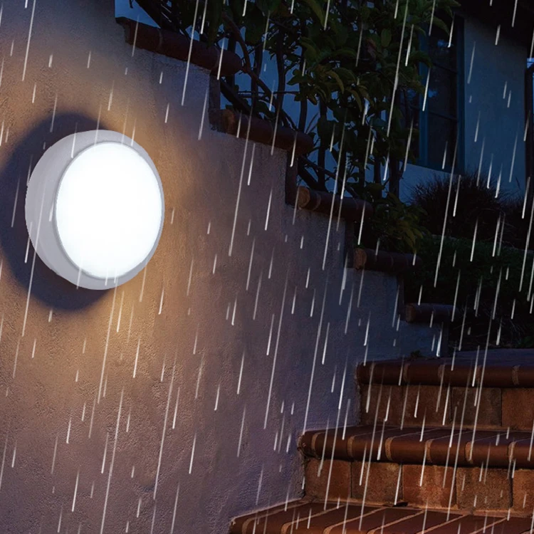 15W CCT Adjustable IP65 Waterproof Wall Lamp Outdoor LED Bulkhead Light