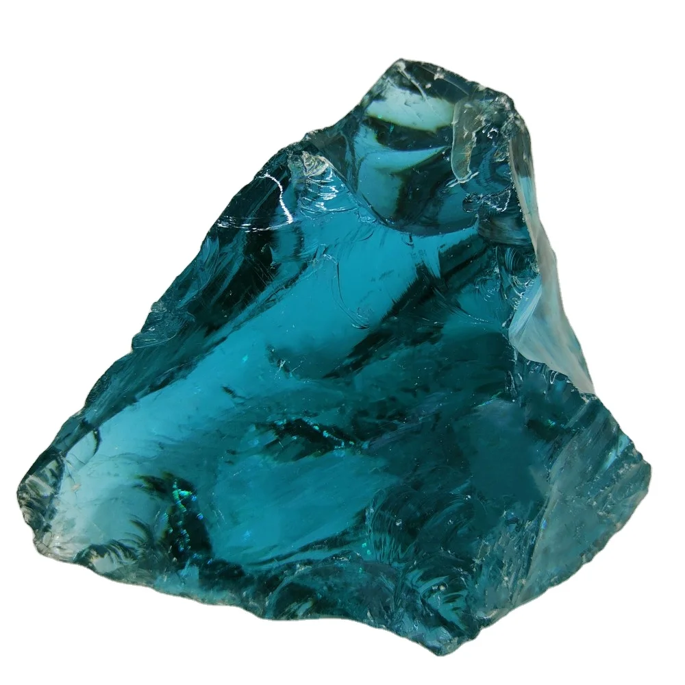 wholesale Crushed Decorative Colored Glass stone craft glass stone pebble in bulk for fire pit