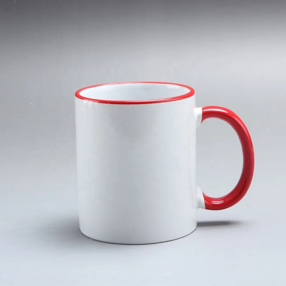 Рекламная кофейная кружка с сублимационным логотипом белая керамическая