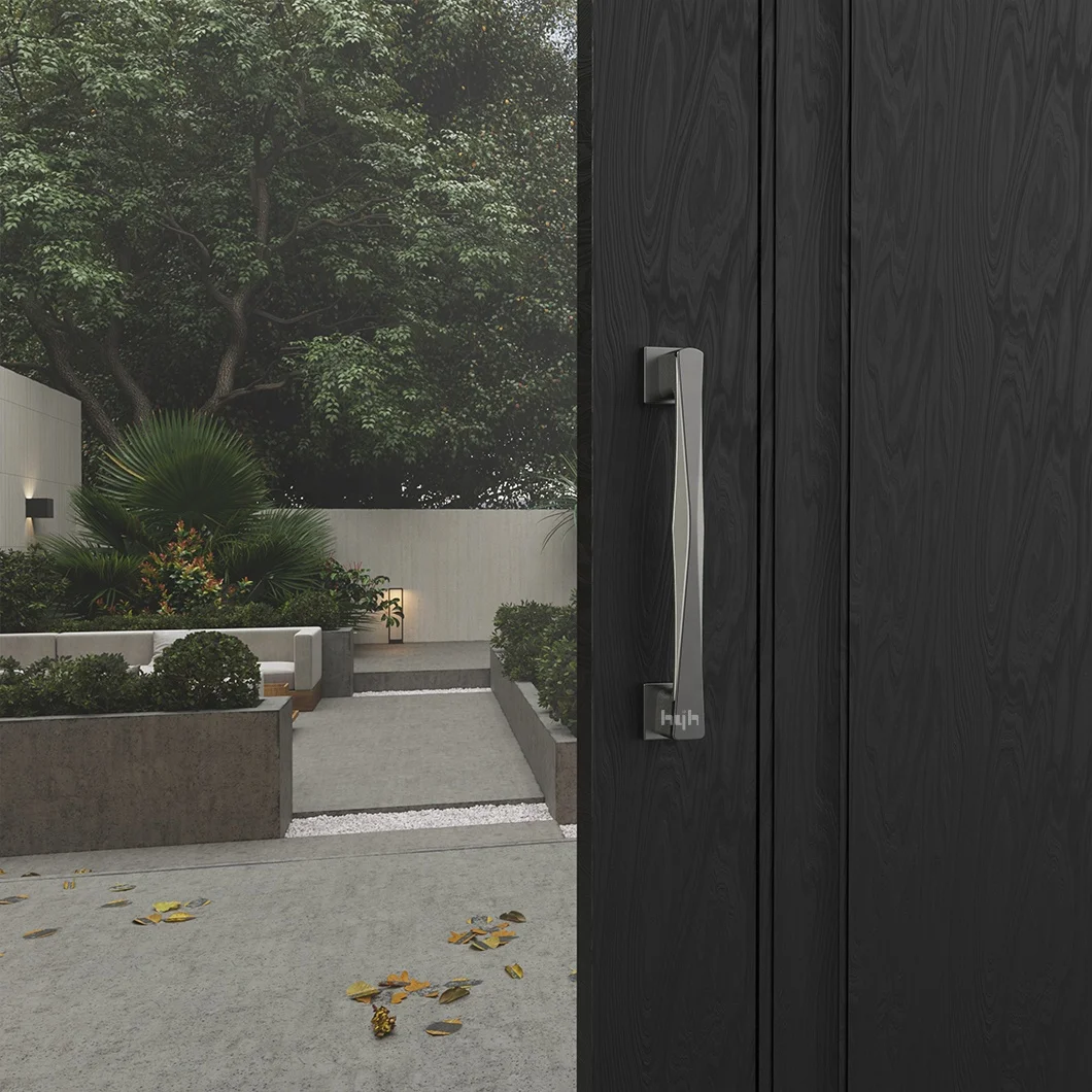 Guangdong hyh Hot Selling Fancy Design Zinc Alloy Villa Wooden Main Door Pull Handle For Security Door