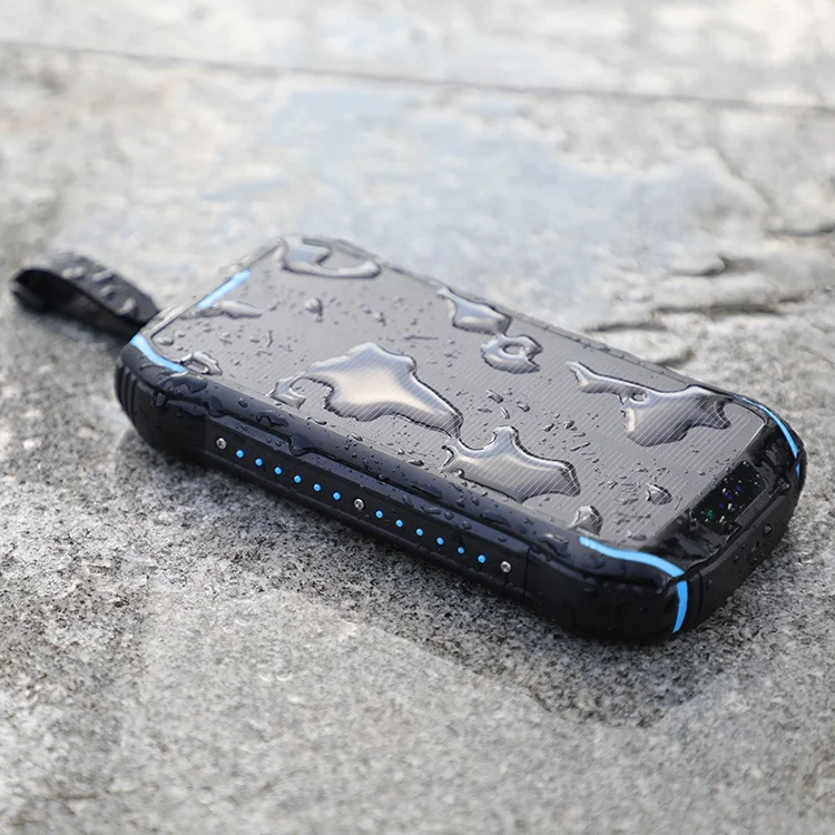 
solar panel charging power bank 25000mah multifunction mobile solar charger with wireless charger for cell phones 