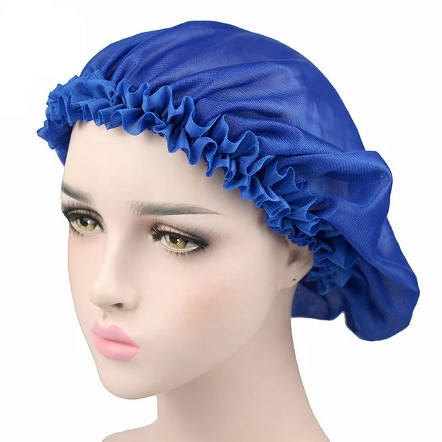 Двухслойная Регулируемая пользовательская атласная большая шапочка для волос атласная или шелковая шапочка