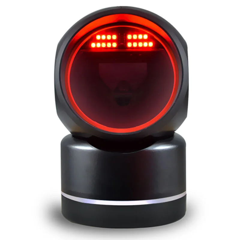 HF680 HF600 Most Popular Portable Wired RS232 1D 2D Bar Qr Code Reader Omnidirectional Barcode Scanner