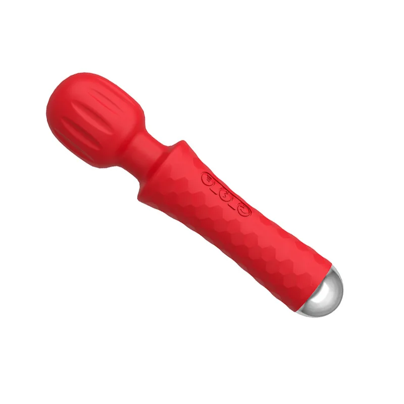 Hot Selling  Stong Powerful Handheld AV Big Wand Silicone USB Reacharge  Men Women Vibrators Wireless Massager