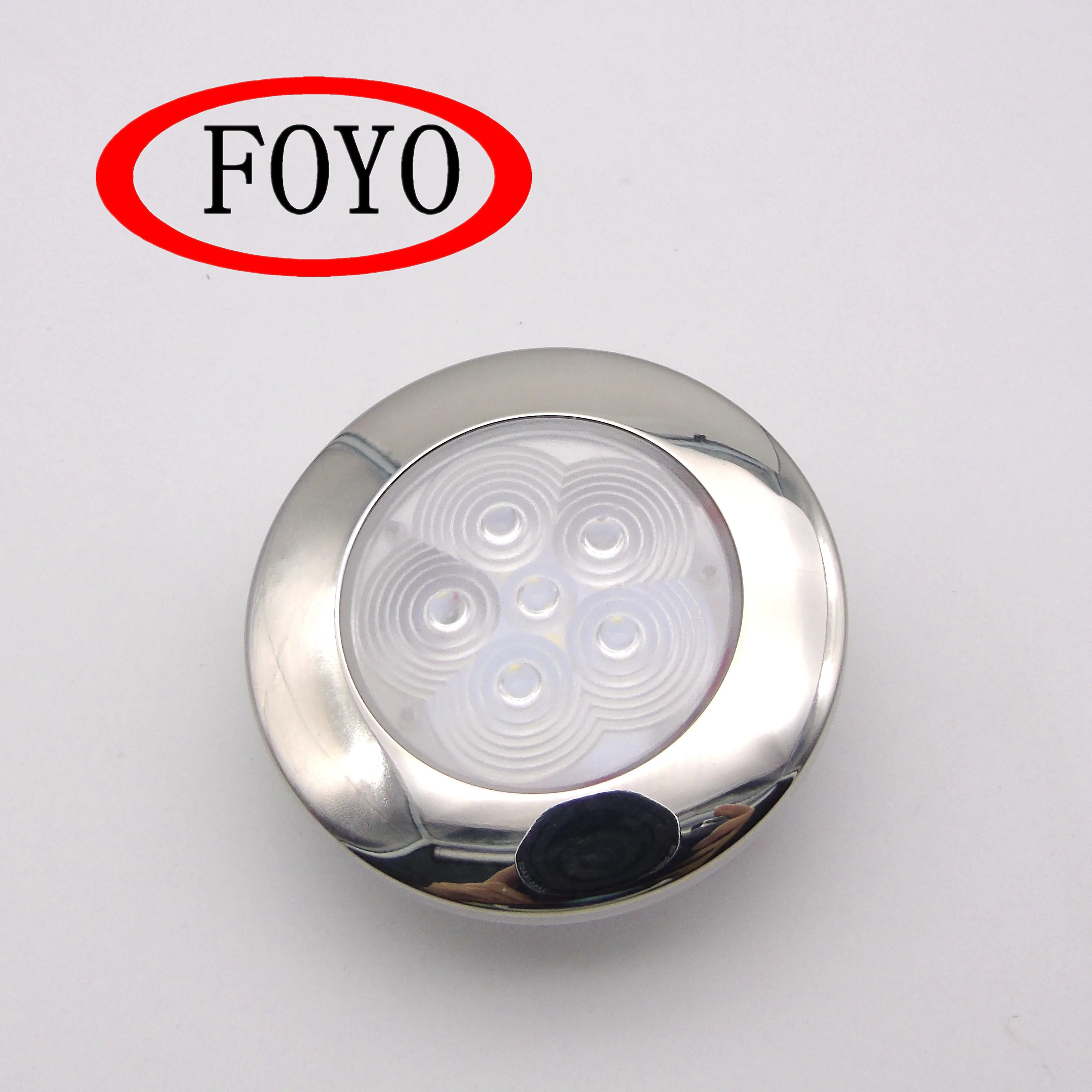 China Foyo hot sale  12V Marine Boat LED Ceiling Dome Light Car Interior Lamp for 12V Marine Boat RV Motorhome Accessories