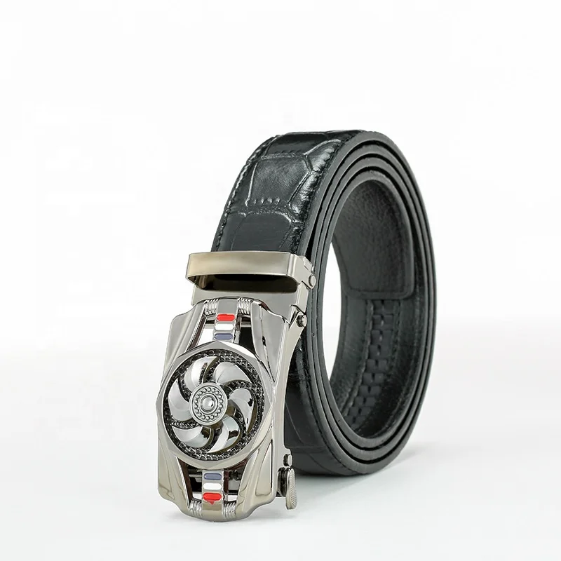 2024 мужской повседневный ремень из искусственной кожи с автоматической пряжкой, дизайнерские пряжки из сплава для бизнеса или отдыха, оптовая продажа