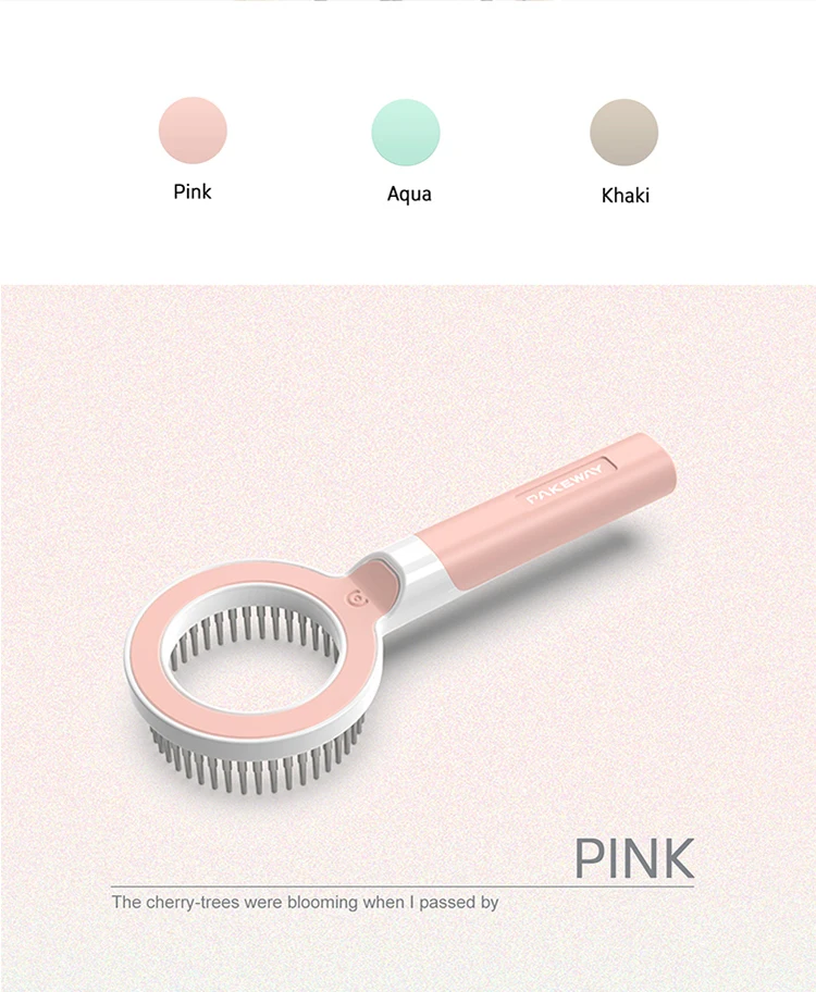 
Online Shop Hot Selling Hairdressing Folding Mirror Comb Pet Grooming Combs For Dog Cats Short Long Hair Remover 