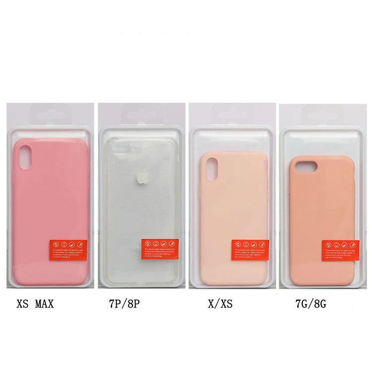 Mobile Phone Cover Plastic Packaging Clear PVC Box with Custom Printing Folding Packaging