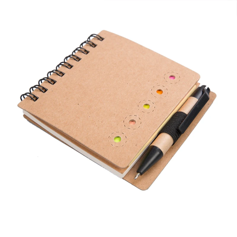 customized notebook sticky notes Self-Adhesive colored sticker notepad memo pad with pen set