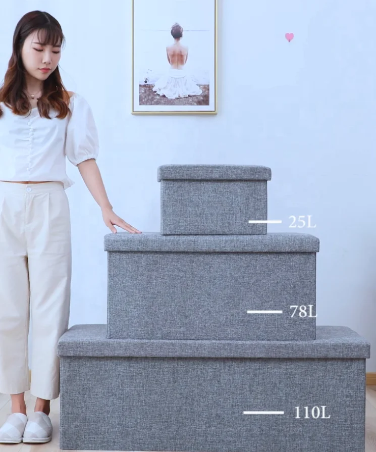 Портативный функциональный Роскошный складной оттоманский ящик для хранения стул индивидуальный органайзер животных