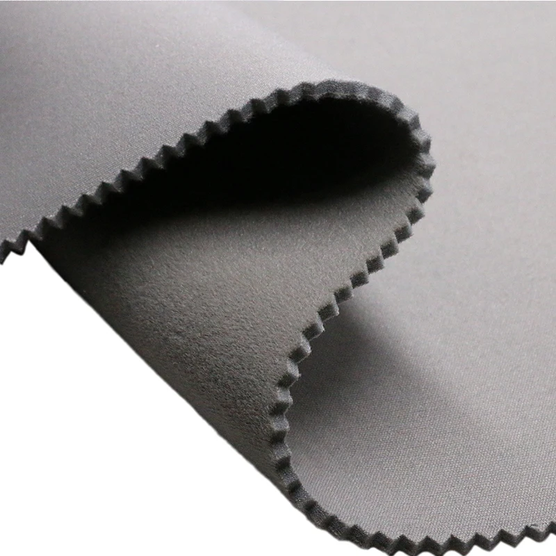 Customized three layer hook and loop magic fabric laminated PU foam composite fabric elastic OK fabric for cpap headband
