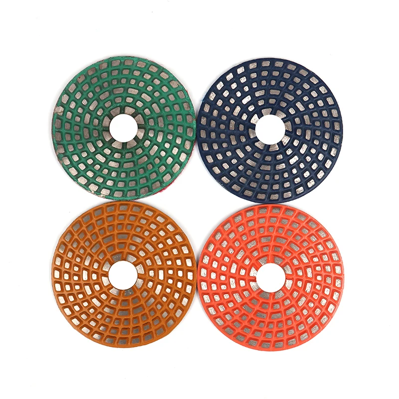 4inch 100mm diamond metal wet polishing pads for marble granite  Concrete OEM