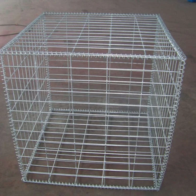 Galvanized Welded Gabion Baskets 2*1*1m Steel Frame Hot Dip Coating Waterproof Retaining Structures Fences Gates Wire Enclosures
