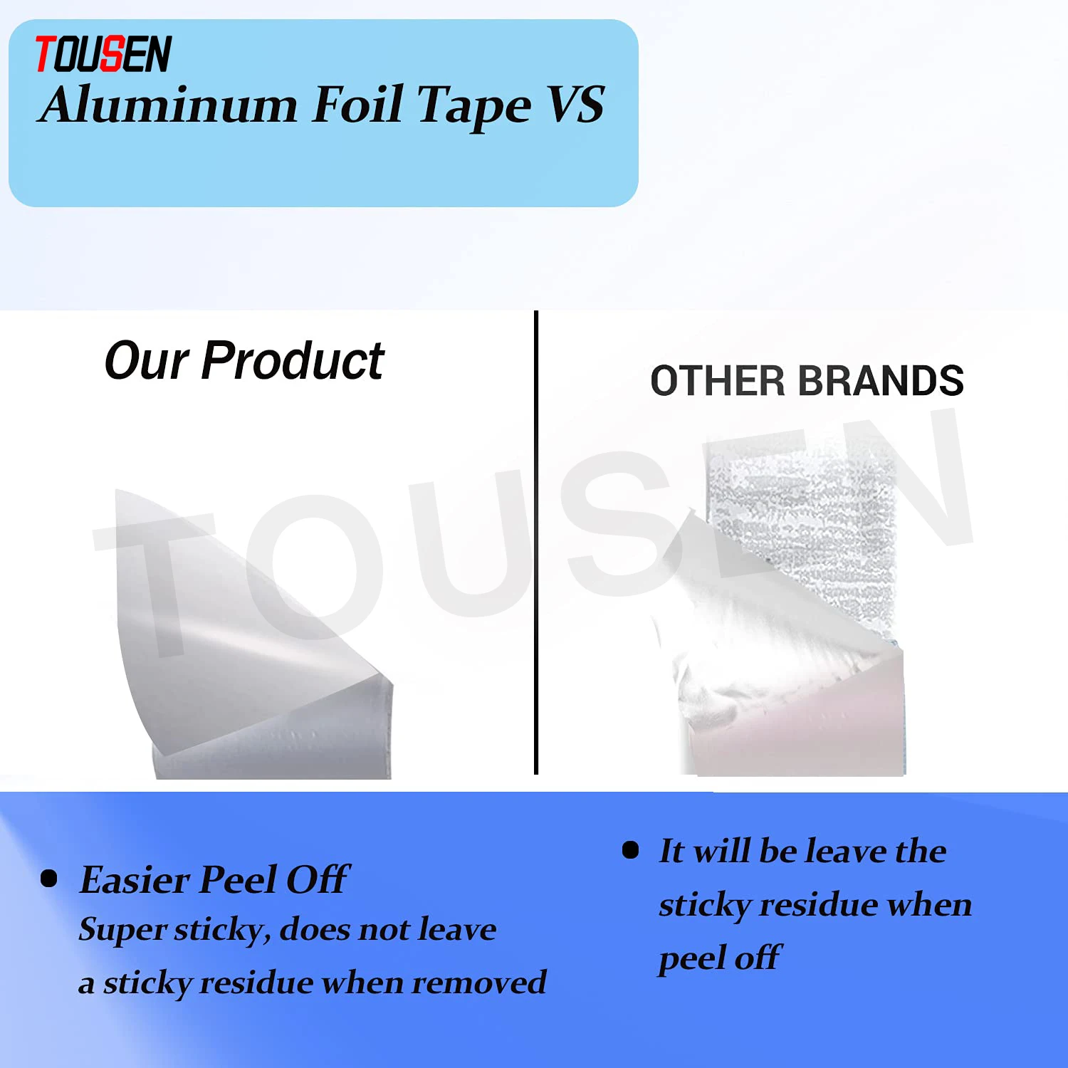 custom pressure sensitive adhesion anti rust waterproof aluminum tape Aluminum Air Duct Tape Aluminum foil adhesive tape