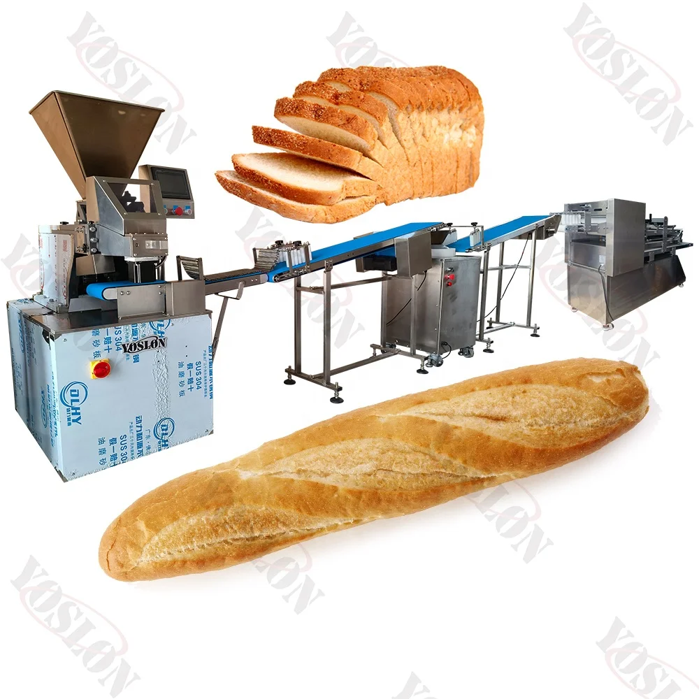 Yoslon 200-700G Automatic Low Price Bakery Equipment Baguette French Bread Making Machine Bread Production Line