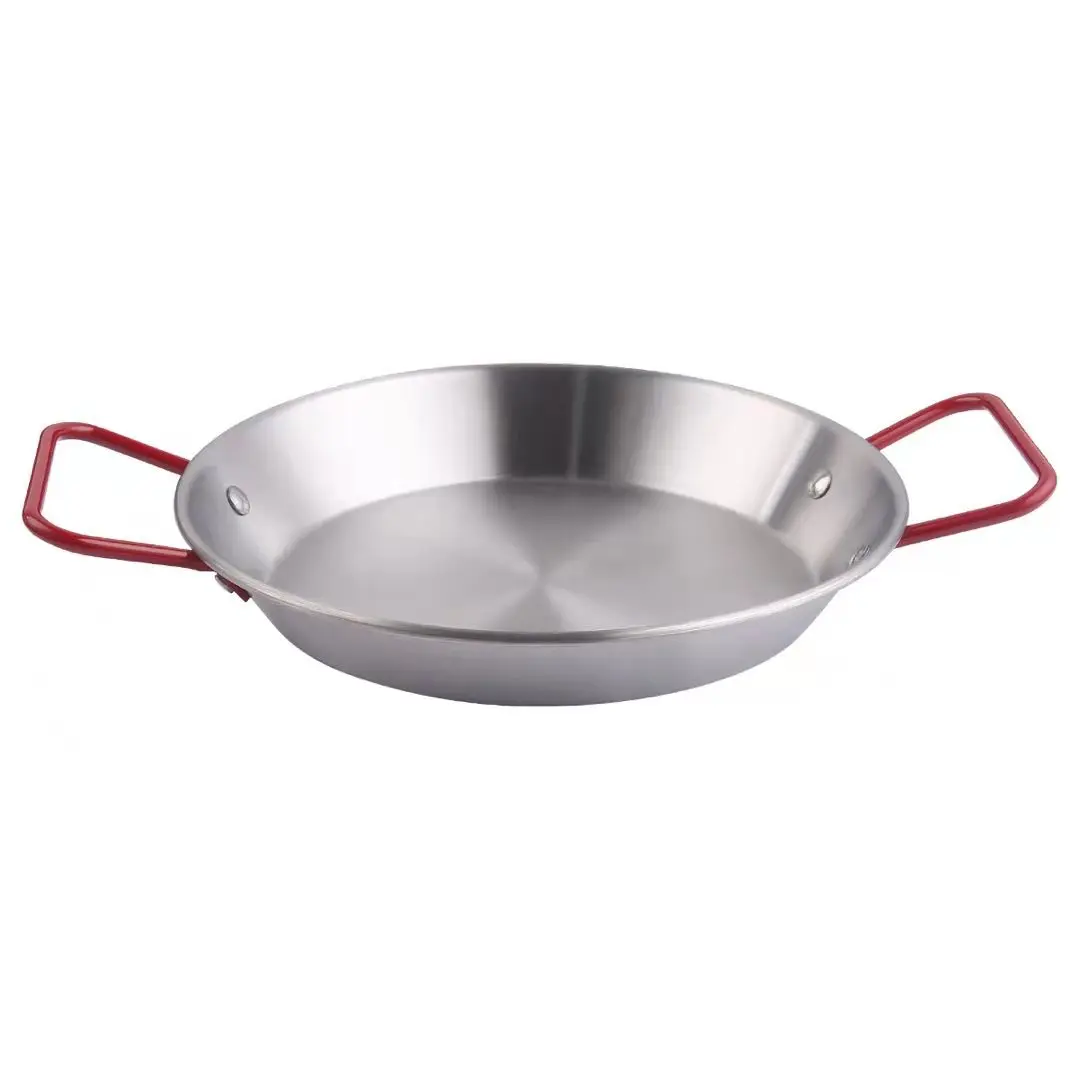New HOT SALE Korea quality frying pan stainless steel spanish seafood lobster dish paella pans